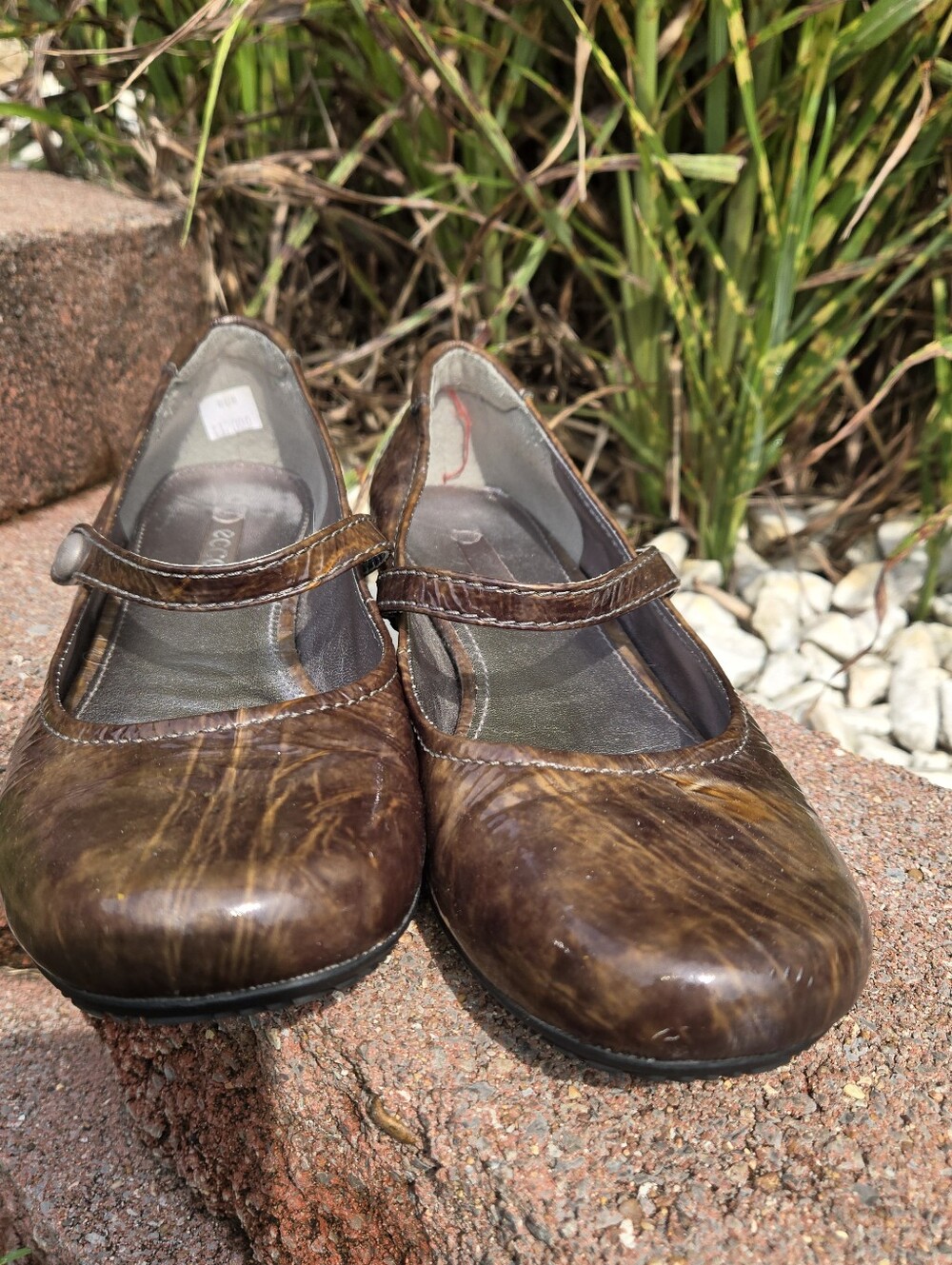 ECCO Women's Shoes Brown 'Bouillon' Mary Jane Flats EU Size 38 (7-7.5us) - Picture 2 of 8